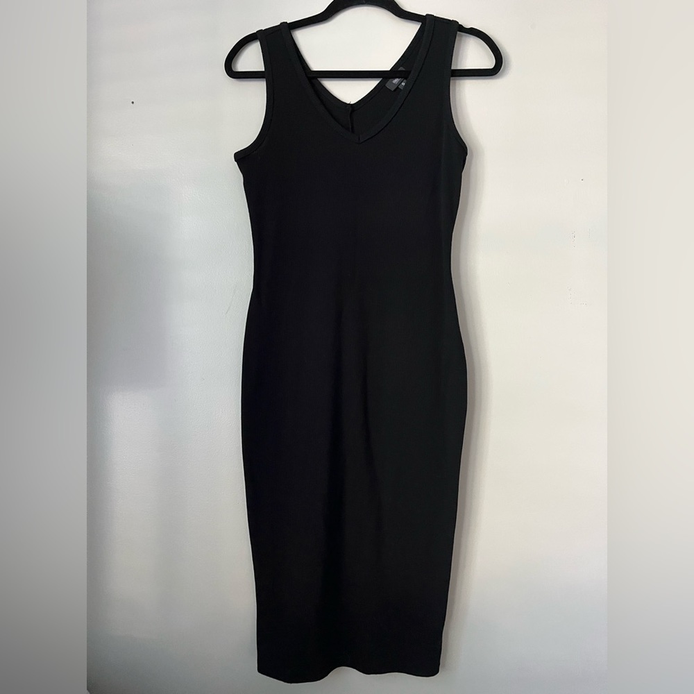 Mossimo supply co. black body con dress long